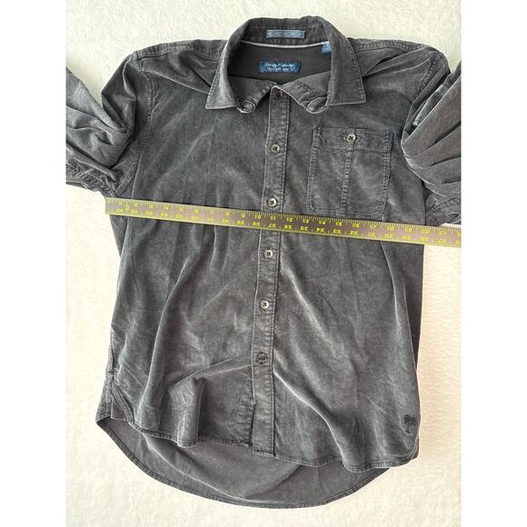 Tommy Bahama Coastline Cord Button Down Shacket Size Medium Black - Picture 5 of 7